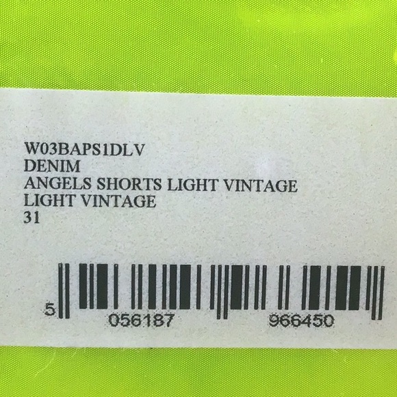 Fiorucci angels denim shorts in light vintage - Picture 7 of 16